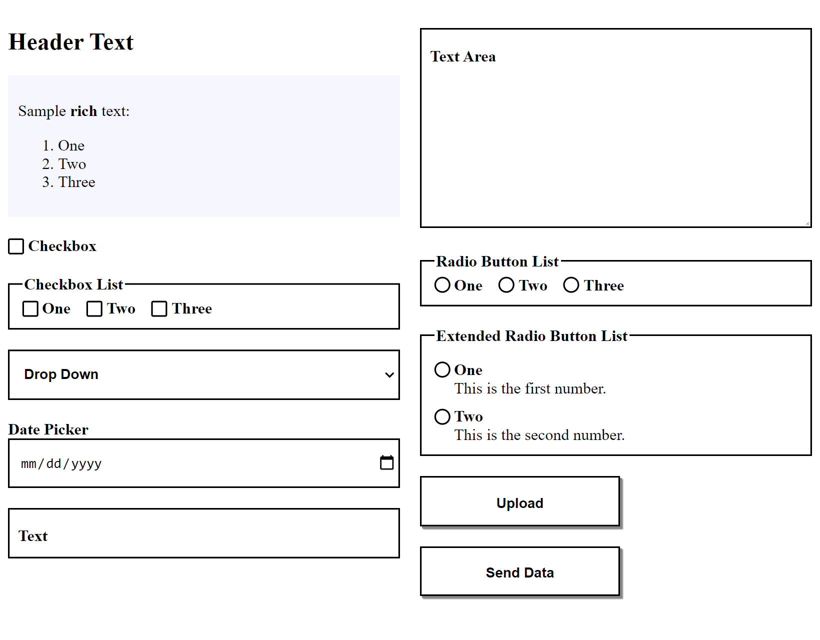 Formulate Form with Basic Theme Styles